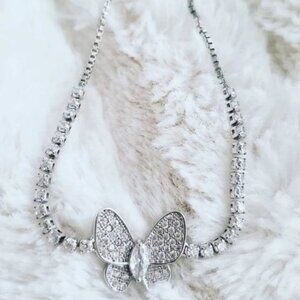 Butterfly crystal bracelet
